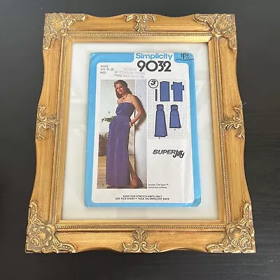 Vintage 70s Simplicity 9032 Jiffy Stretch Knit Dress Sewing Pattern 10-12 UNCUT • $6