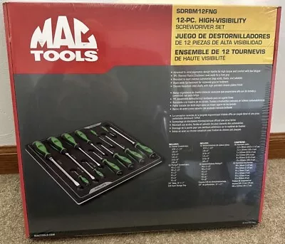 Mac Tools 12-Piece Foam Screwdriver Set Green SDRBM12FNG - New - Sealed Rare • $325