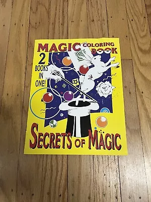 VTG 1992 Magician Secrets Of Magic Tricks Coloring Book NEW Rabbit Hat • $29.95