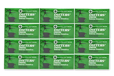 £51.50 • Buy 12 BOXES OF Dieters' Drink Bebida Dietetica Natural Leaf Brand Dieters 216 Bags