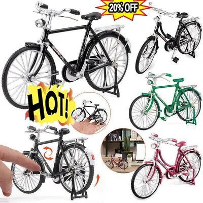 £9.11 • Buy Retro Classic Bike Model Ornaments Miniature Collection Decor Die-cast Toys 2022