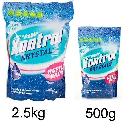 Kontrol Refill Moisture Trap Damp Mould Absorber Krystals Economic Pack Crystals • £5.95