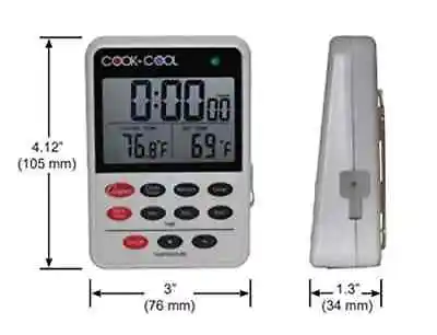 £25 • Buy Digital Food Thermometer Cook N Cool With Alarm From -31°C TO 200°C PROFESSIONA