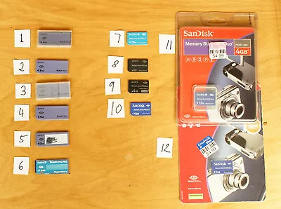 1x Sony Memory Stick (Pro Duo) Memory Card 03 • $12