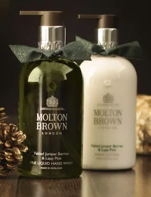 £36.99 • Buy Molton Brown Fabled Juniper Hand Wash & Hand Lotion Set 300ml