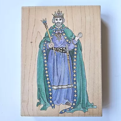 KING Stamps Happen 80095 Rubber Stamp Royalty Court Kingdom Fairytale Man Wb10 • $19.97