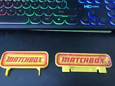 Matchbox Plastic Signs From 70's/80's Matchbox Garage - Very Rare Now  • £18