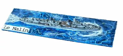 Le Malin French Navy Le Fantasque Destroyer Painted Pewter Miniature Sku 1292 • $29.99