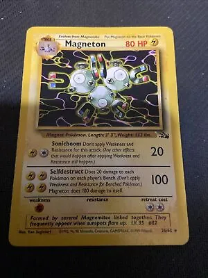 Magneton 11/62  Rare - Fossil Set - Pokemon TCG 1999 Vintage • $7.50