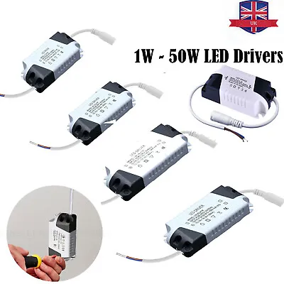 LED Driver Power Supply Transformer AC100-240V Constant Current 1W-50W • £4.89