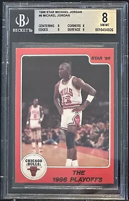 1986 Star #8 Michael Jordan BGS 8 • $675