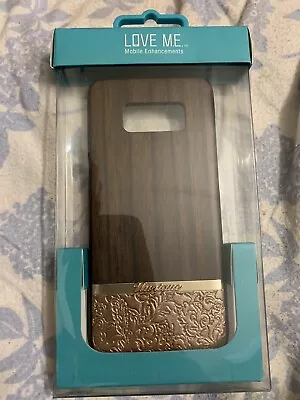 $14.95 • Buy Protective Case With Wood And Aluminum Inlays For Samsung Galaxy S8 