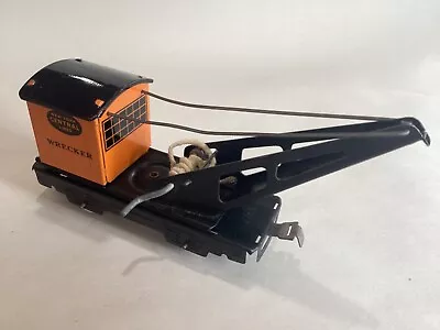 1940s Marx 6 Inch 0 Gauge 550 New York Central Lines Wrecker Tin Train Crane Car • $24.99