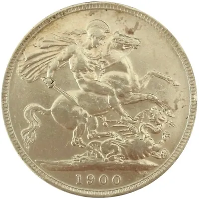1900 Queen Victoria .925 Silver Crown Great Britain Coin # 0616 • $325