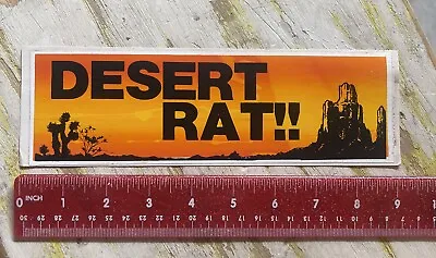 DESERT RAT !!  Vintage Vinyl  Sticker / Decal  Surfing Skater • $12