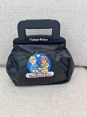 Vtg1987 Fisher Price Medical Kit Doctor Dr Nurse Bag Play 3 Piece Set Incomplete • $10.99