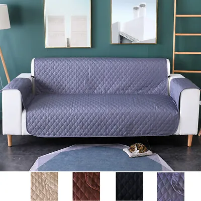 2024 1/2/3 Seater Slipcover Pet Sofa Protector Cover Quilted Couch Covers Lounge • $19.99