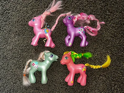 Hasbro My Little Pony 2002 2004 2006 G3 MLP Lot 4 Ponies Paradise Pink Purple • $16.99