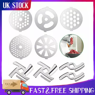 UK Stainless Steel Mincer Hole Plate Shredder Disc Blades For Meat Grinder Parts • £5.26