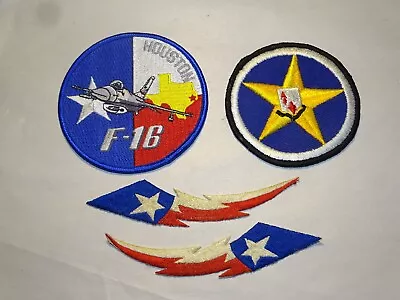 147th Fighter Wing Squadron Ace In The Hole F-16 Patch Set Texas ANG Vintage • $24