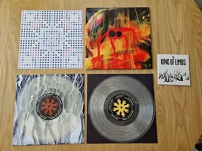 Radiohead The King Of Limbs 2 10  Clear Vinyl Records 1 CD TICK001S Record • £70