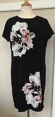 $24 • Buy KHOKO Floral Black Dinner Buisness Dress Size 12