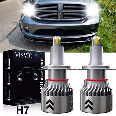 H7 200W 20000LM COB LED Headlight Kit High Power Low Beam Fog Bulbs 6500K White • $19.01