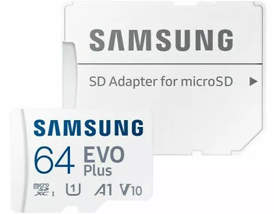 Micro SD SamSung 64GB Evo Plus Card MicroSDXC Class10 Phone Camera Memory 130MBs • $14.95