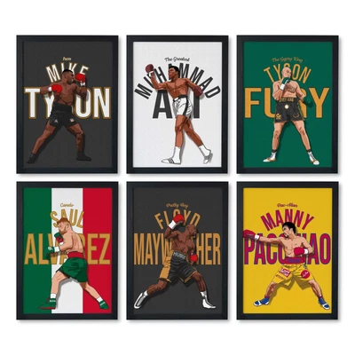 £39.95 • Buy Boxing Poster | Choose: Ali, Tyson, Fury, Canelo, Pacquiao, Mayweather & More...