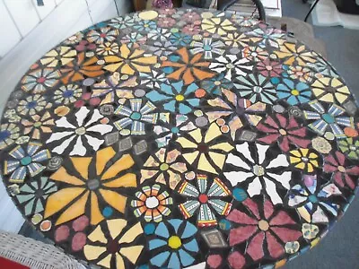 36  Piece Made MOSAIC TABLE Top / Direct From Artist / FREE Ship In US • $750