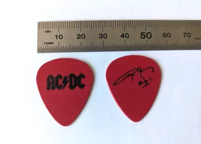 ACDC - Angus Young Signature - Red And Black Guitar Pick! • $4.99