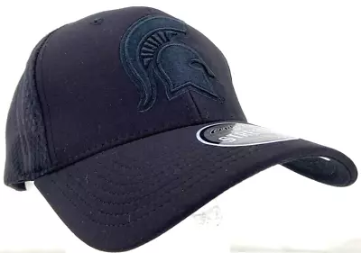 NEW Michigan State Spartans Zephyr Patch Stretch Baseball Cap Hat Black Adult L • $25.49