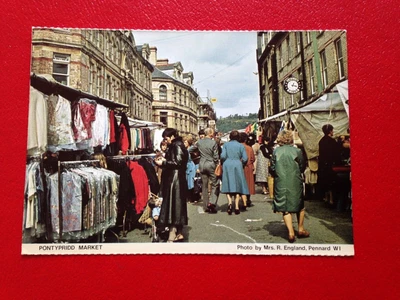 £4.99 • Buy Vintage Postcard Pontypridd Outdoor Market MR 10