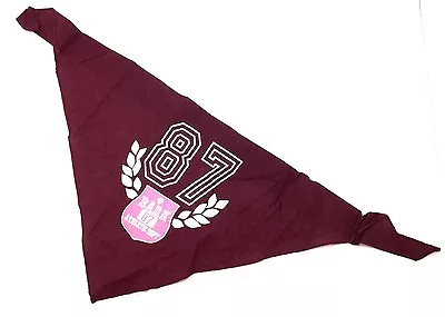 Dog Bandana Martha Stewart Pets Bark Athletic Dept. #87 Clothing Burgandy Pink • $6.99