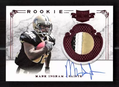 2011 Panini Plates & Patches #210 Mark Ingram RC Patch Auto #'d /299 • $24.95