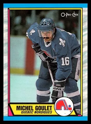 1989-90 O-Pee-Chee #57 Michel Goulet Quebec Nordiques NHL Hockey • $2.69
