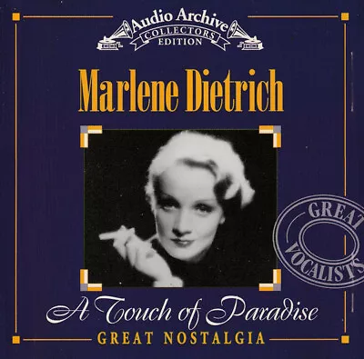 Marlene Dietrich - A Touch Of Paradise - Collectors EditionCD • $14.95