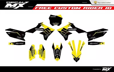 Fits Suzuki RMZ 250 2019 To 2024 RMZ450 2018 To 2024 Graphic Kit Decals Stickers • $128.24