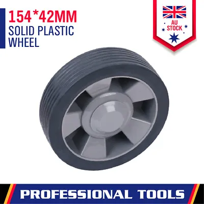 6  Trolley Wheel Lawnmower Solid Plastic Rim Heavy Duty  13MM Bore Size New • $12.99