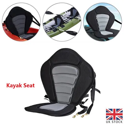 Kayak Seat Adjustable Sit On Top Canoe Back Rest Support Cushion Safety Uk • £16.88