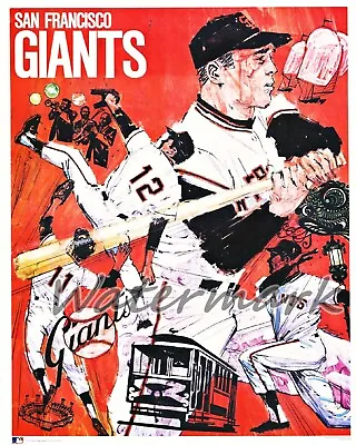 Vintage MLB San Francisco Giants Reprint Poster Picture Color 8 X 10 Photo  • $5.59