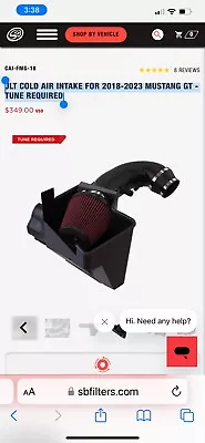 JLT Cold Air Intake For 2018-2023 Ford Mustang Gt • $175