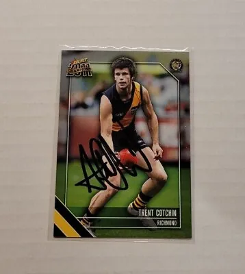 $34.95 • Buy Richmond Tigers - Trent Cotchin Signed Afl 2011 Select Card