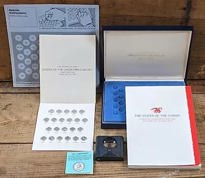 First Ed. 1969 Franklin Mint Sterling Silver States Of The Union Mini Coins Set • $75