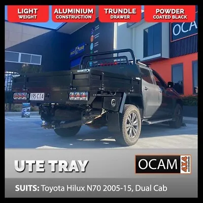 OCAM Aluminium Deluxe Ute Tray For Toyota Hilux N70 2005-15 Dual Cab • $5990