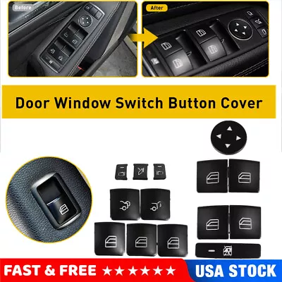 Door Window Switch Button Cover Sticker Fit For Mercedes-Benz CLA250 2013-2017 • $12.99