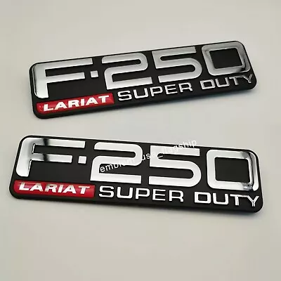 2Pcs New For 99-04 F250 LARIAT SUPER DUTY Fender Emblem Badge F81Z-16720-VA • $32.99