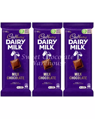 Cadbury Dairy Milk 180g X 3pk • $16.72