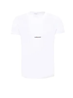 £190 • Buy Saint Laurent YSL Logo Tee White Small