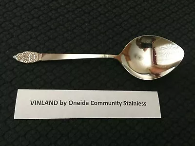 Vinland By Oneida Community Stainless Steel Casserole Serving Spoon Free Ship • $9.89